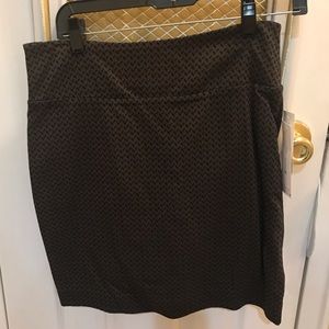 Petite pencil skirt- Black and gray